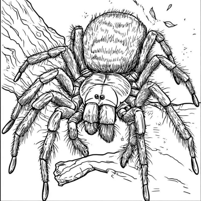 desenhos de tarantulas para imprimir e colorir pintar 14