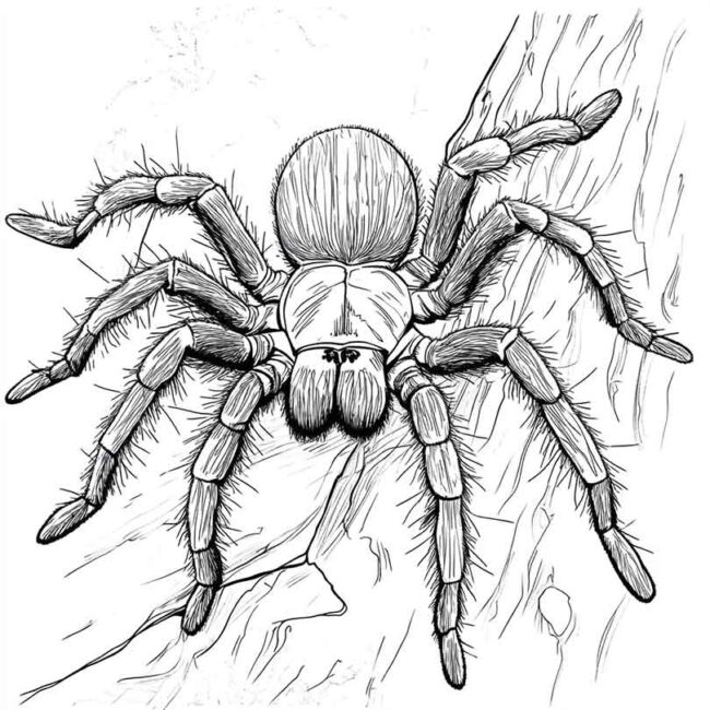 desenhos de tarantulas para imprimir e colorir pintar 20