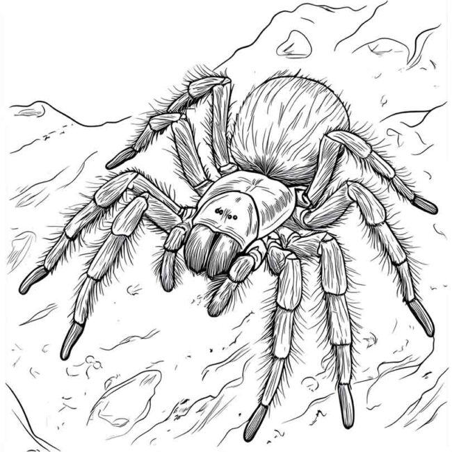 desenhos de tarantulas para imprimir e colorir pintar 28