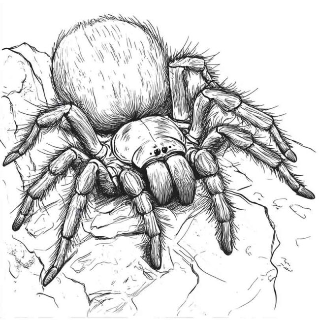 desenhos de tarantulas para imprimir e colorir pintar 13