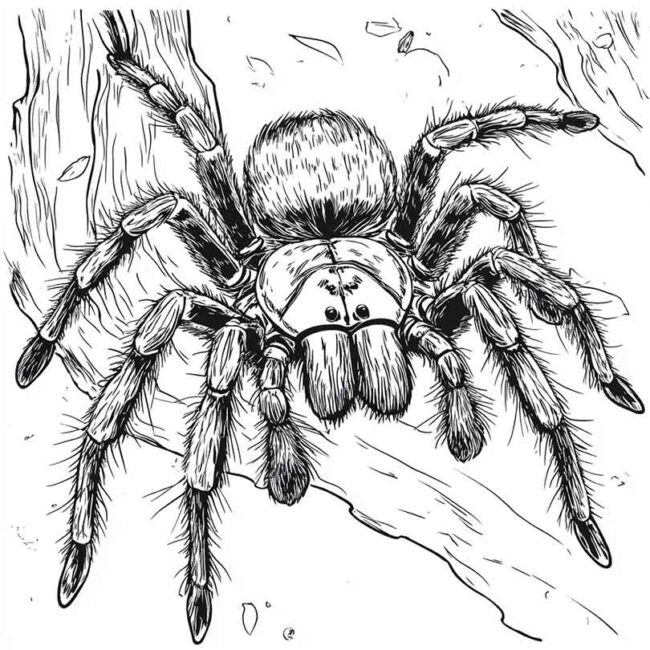 desenhos de tarantulas para imprimir e colorir pintar 12