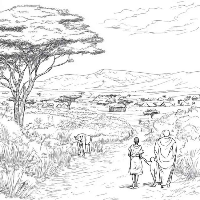 Desenhos do Quenia para Imprimir e Colorir 26