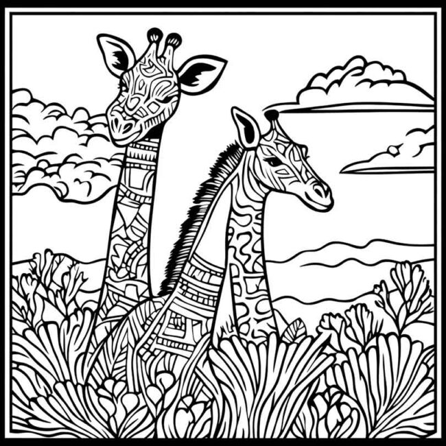 Desenhos do Quenia para Imprimir e Colorir 27