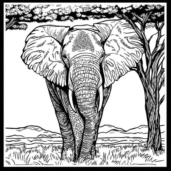 Desenhos do Quenia para Imprimir e Colorir 28