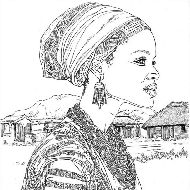 Desenhos do Quenia para Imprimir e Colorir 14
