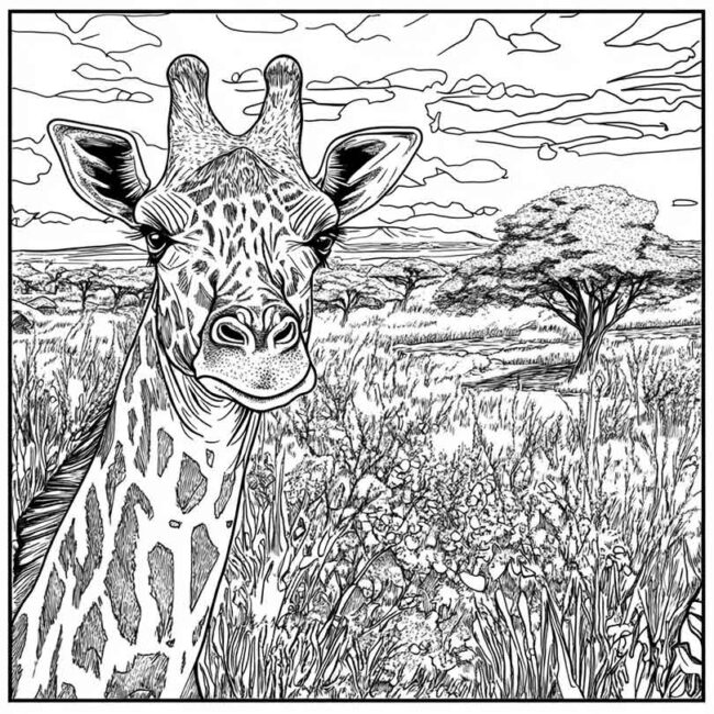Desenhos do Quenia para Imprimir e Colorir 3
