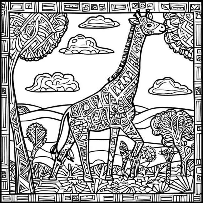 Desenhos do Quenia para Imprimir e Colorir 24