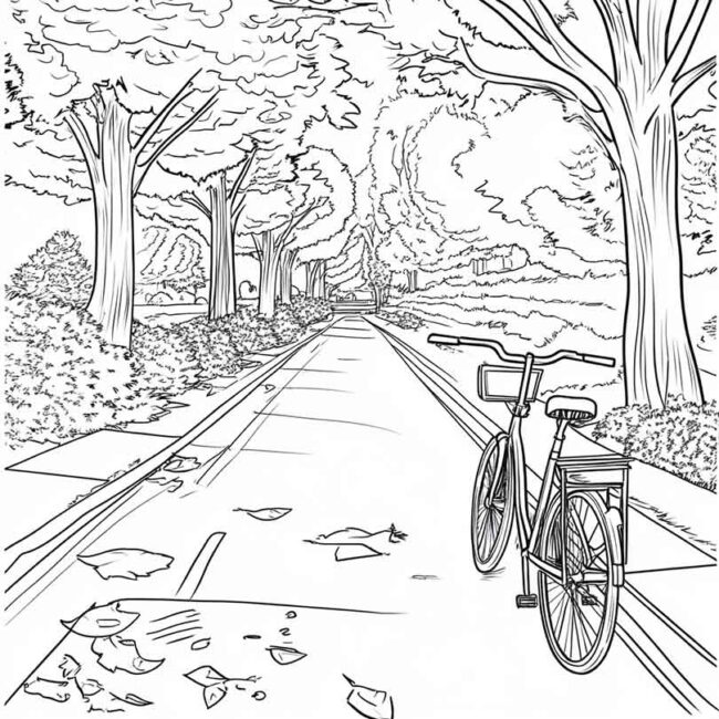 desenhos de ciclovia para imprimir e colorir e pintar png 7
