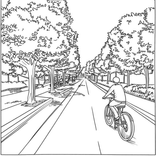 desenhos de ciclovia para imprimir e colorir e pintar png 8