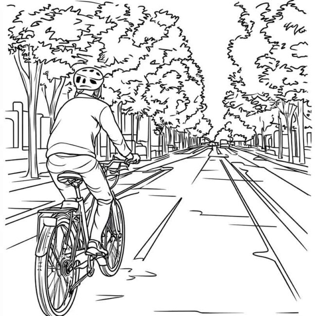 desenhos de ciclovia para imprimir e colorir e pintar png 24