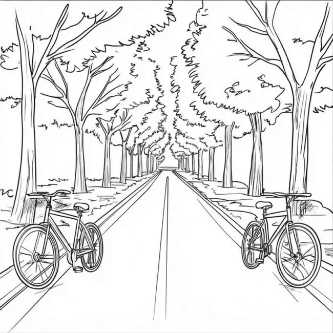 desenhos de ciclovia para imprimir e colorir e pintar png 25