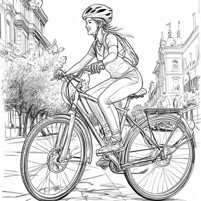 desenhos de ciclovia para imprimir e colorir e pintar png 10