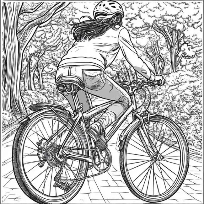 desenhos de ciclovia para imprimir e colorir e pintar png 12