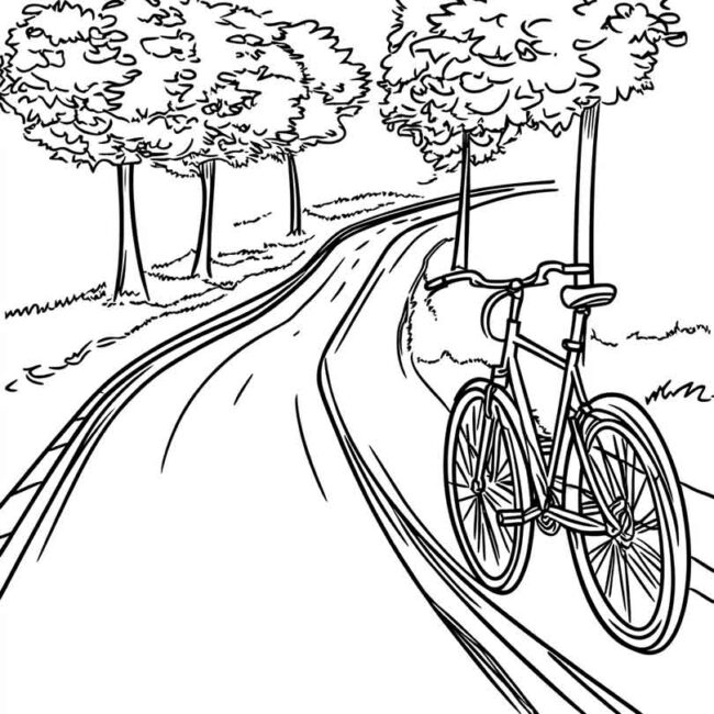 desenhos de ciclovia para imprimir e colorir e pintar png 23