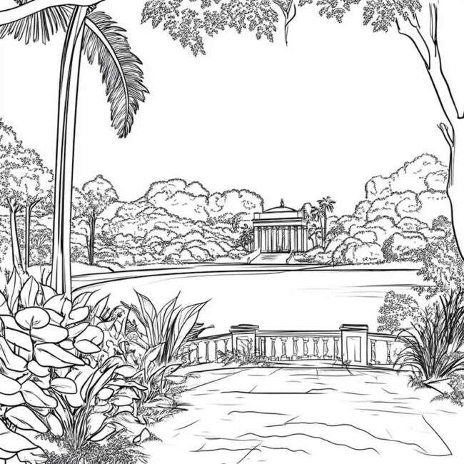 Desenhos de Parque Ibirapuera para Imprimir e Colorir 17 Desenhos de Parque Ibirapuera para Imprimir e Colorir 17