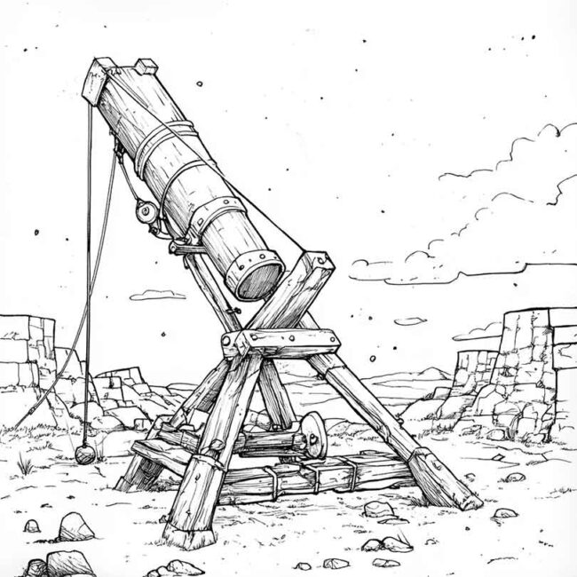 desenhos de catapultas para imprimir e colorir png 9