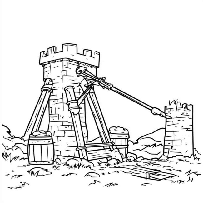desenhos de catapultas para imprimir e colorir png 24