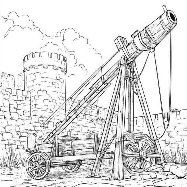 desenhos de catapultas para imprimir e colorir png 5