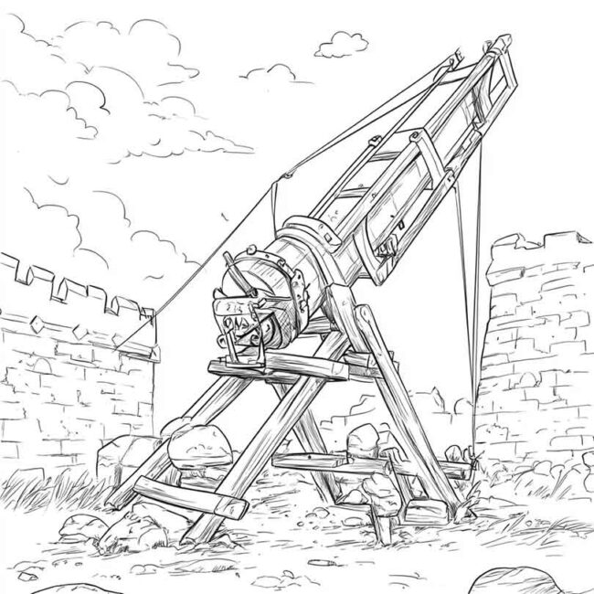 desenhos de catapultas para imprimir e colorir png 12