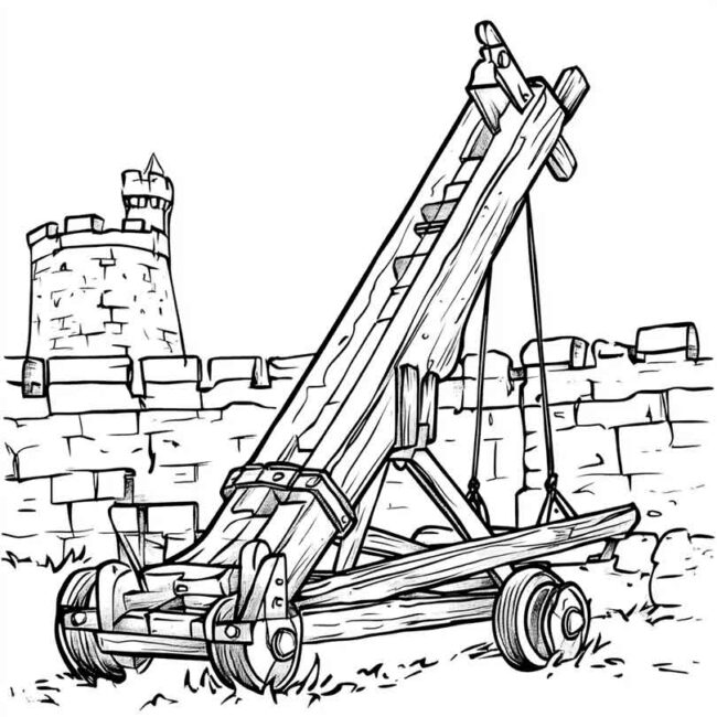 desenhos de catapultas para imprimir e colorir png 16
