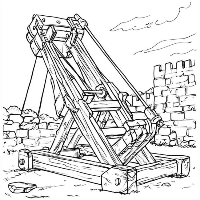 desenhos de catapultas para imprimir e colorir png 13
