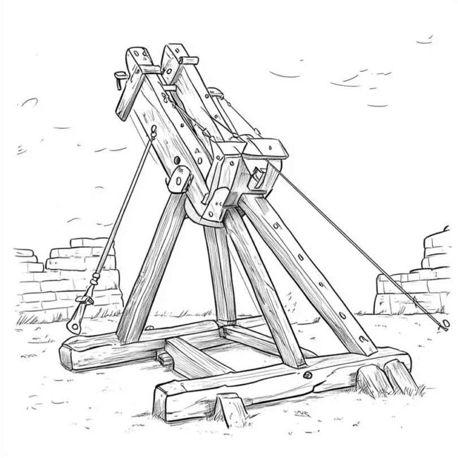 desenhos de catapultas para imprimir e colorir png 18