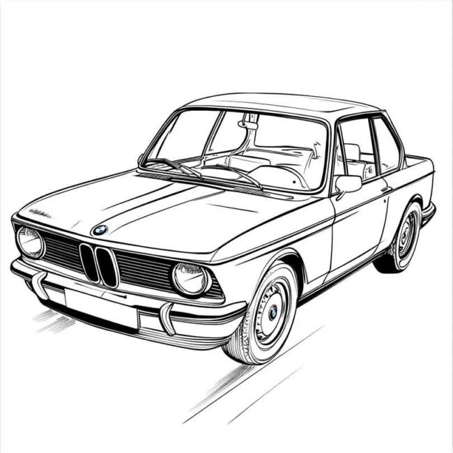 desenhos de bmw antiga para imprimir e colorir pintar png 9