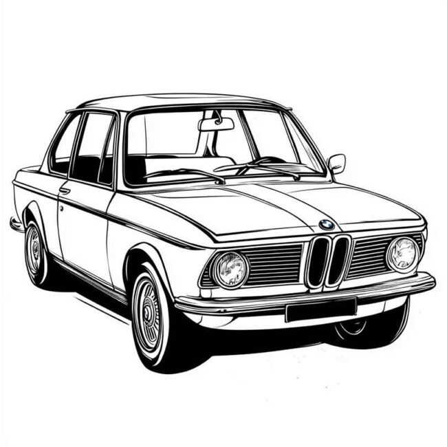 desenhos de bmw antiga para imprimir e colorir pintar png 11