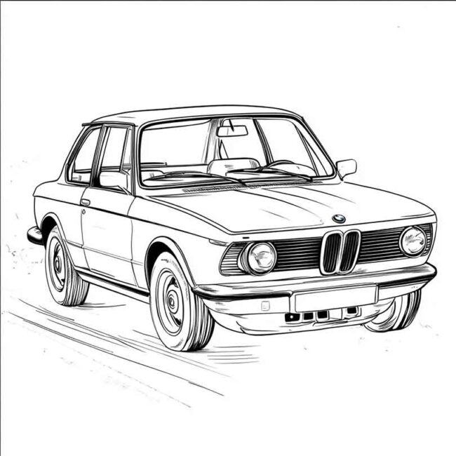 desenhos de bmw antiga para imprimir e colorir pintar png 19