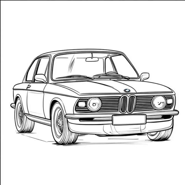 desenhos de bmw antiga para imprimir e colorir pintar png 21