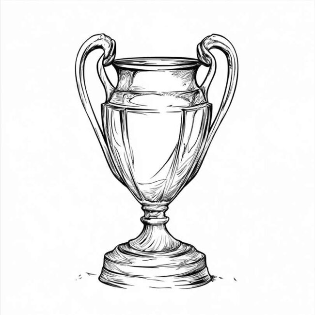 Desenhos de Taca da Champions para Imprimir e Colorir 4