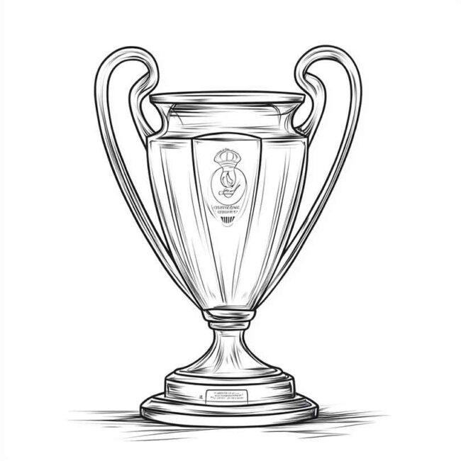 Desenhos de Taca da Champions para Imprimir e Colorir 19