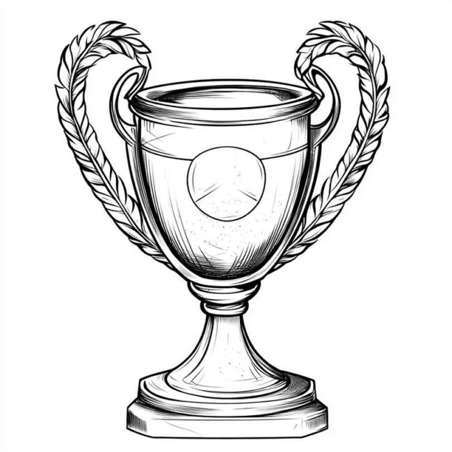 Desenhos de Taca da Champions para Imprimir e Colorir 6
