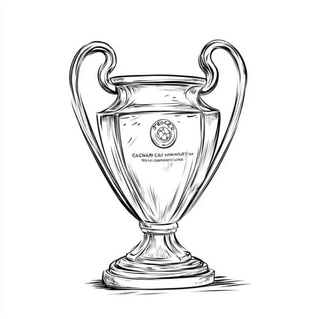 Desenhos de Taca da Champions para Imprimir e Colorir 20