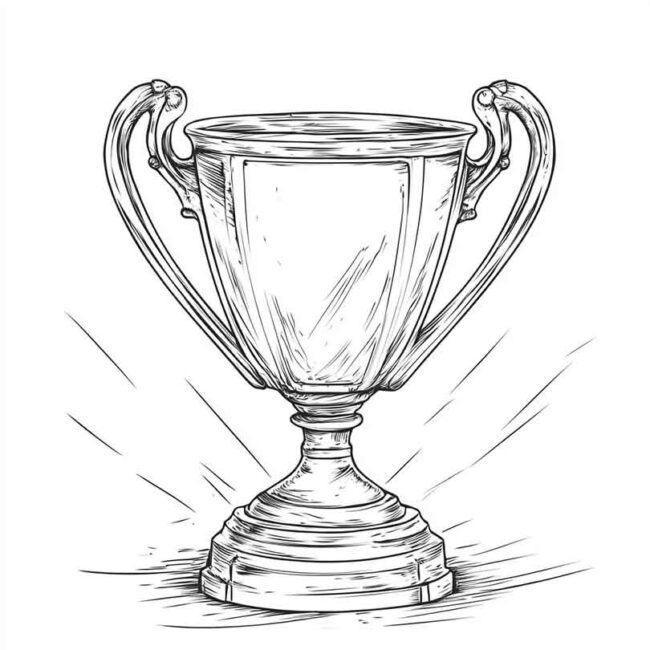 Desenhos de Taca da Champions para Imprimir e Colorir 5