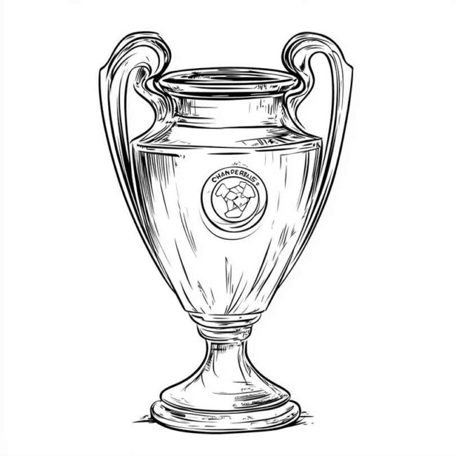 Desenhos de Taca da Champions para Imprimir e Colorir 15