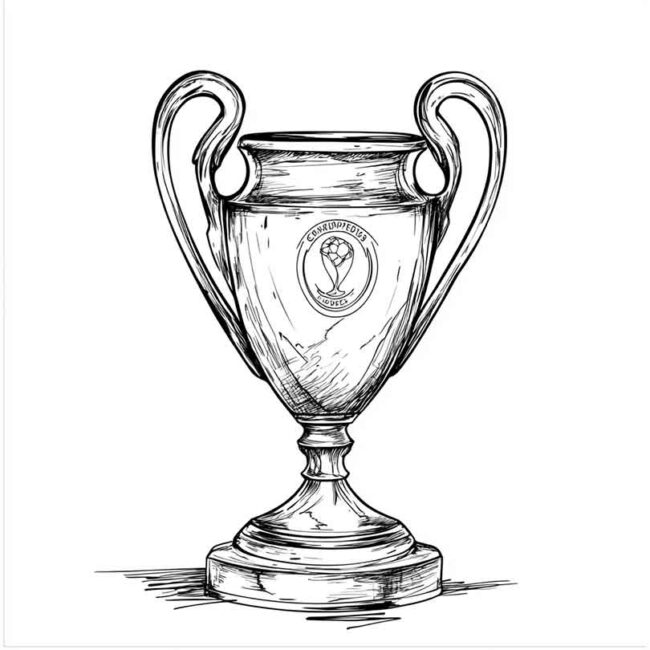 Desenhos de Taca da Champions para Imprimir e Colorir 17