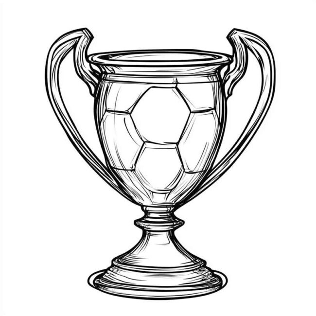 Desenhos de Taca da Champions para Imprimir e Colorir 13