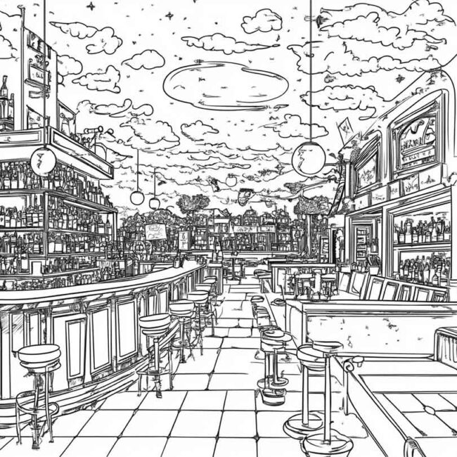 desenhos de night club para imprimir e colorir pintar png 11