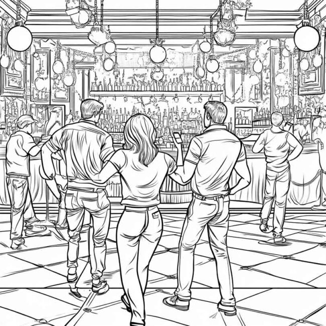 desenhos de night club para imprimir e colorir pintar png 15