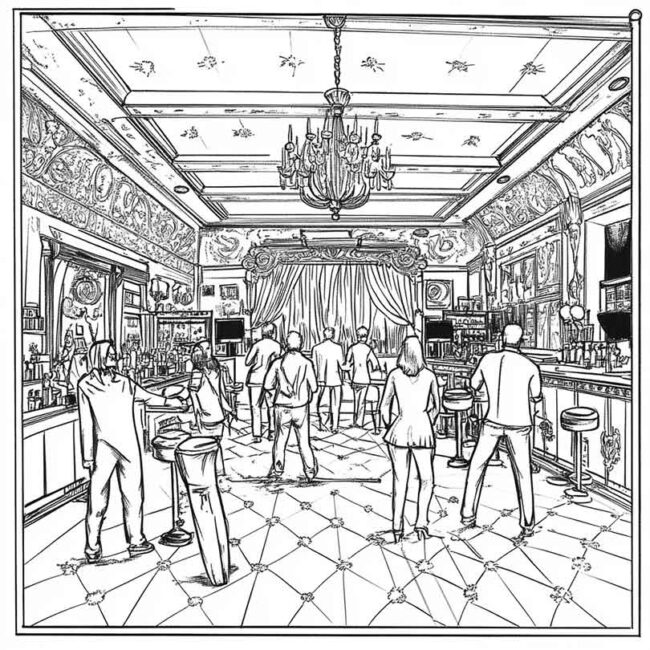 desenhos de night club para imprimir e colorir pintar png 2