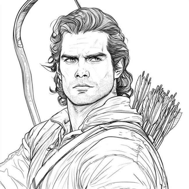 Desenhos de Henry Cavill para Imprimir e Colorir 8