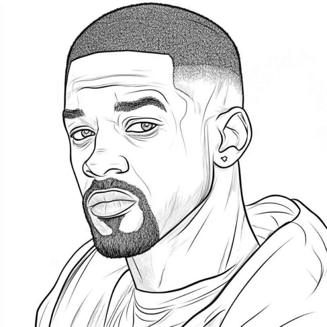 Desenhos de Will Smith para Imprimir e Colorir 9