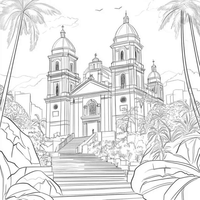Desenhos de Aparecida do Norte para Imprimir e Colorir 9