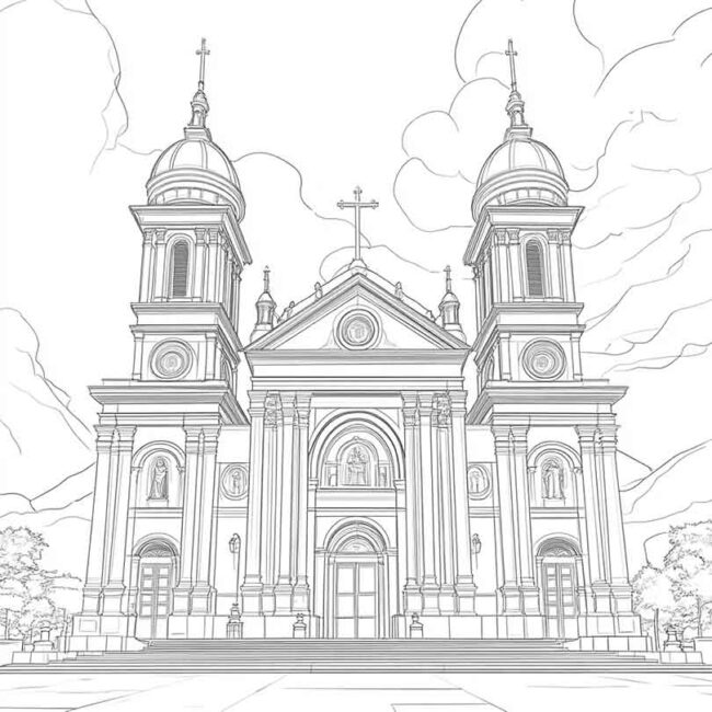 Desenhos de Aparecida do Norte para Imprimir e Colorir 11
