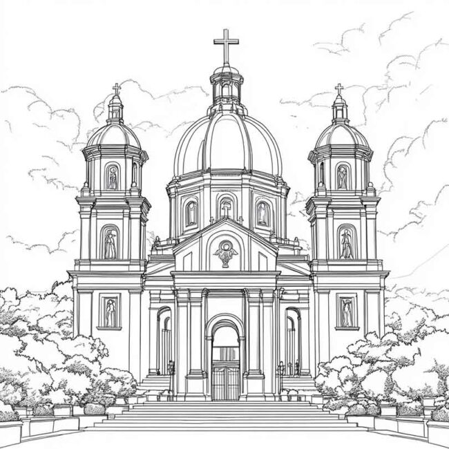 Desenhos de Aparecida do Norte para Imprimir e Colorir 10