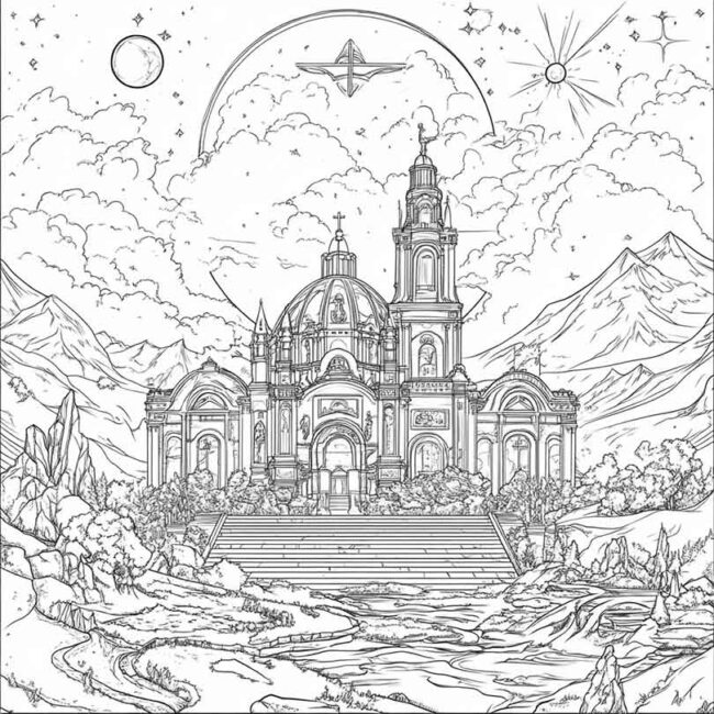 Desenhos de Aparecida do Norte para Imprimir e Colorir 3