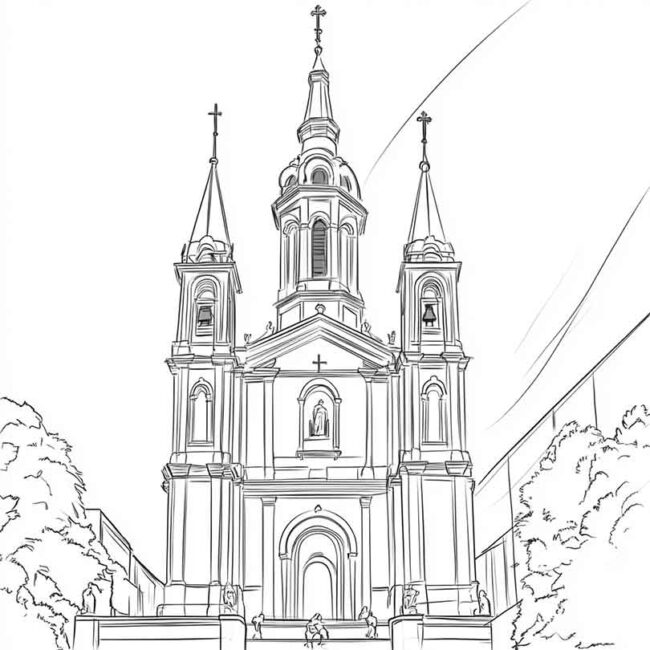 Desenhos de Aparecida do Norte para Imprimir e Colorir 13