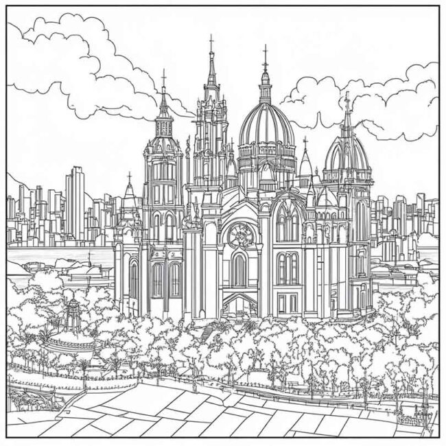Desenhos de Aparecida do Norte para Imprimir e Colorir 15