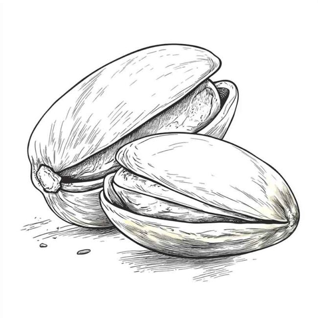 Desenhos de Pistache para Imprimir e Colorir 8